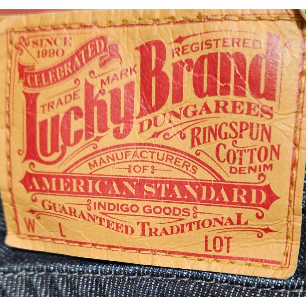 Lucky Brand Dungarees Womens 12/31 Dark Wash Bootcut Jeans 7WD1327 Indigo Denim - Picture 6 of 13